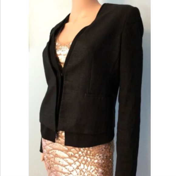 Women's Fiona Elie Tahari Snap Blazer Jacket 4 - Picture 5 of 6